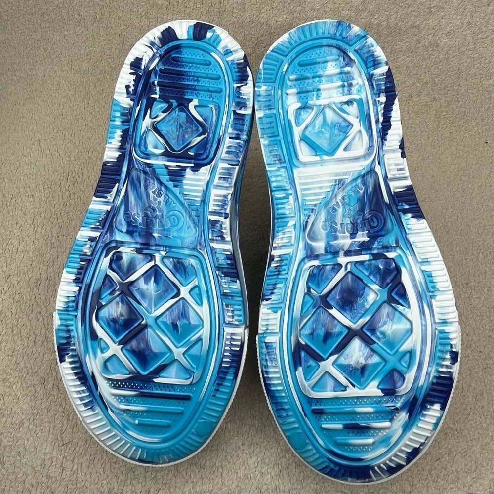 NEW Converse Chuck Taylor All Stars EVA Foam Slip On Sneaker Kids 2 Tie Dye Blue - Picture 6 of 9